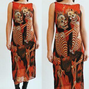 RARE Vivienne Tam Skeleton mesh dress